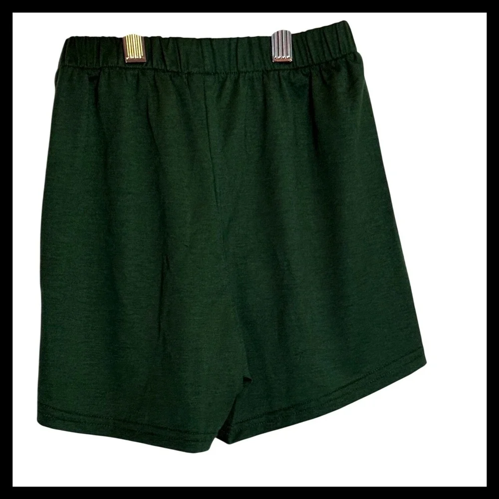 NWOT SHEIN 6Y Los Angeles California 3 Piece Set Green Shirt Shorts Bucket Hat